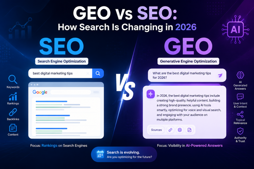 GEO vs SEO: How Search Is Changing in 2026